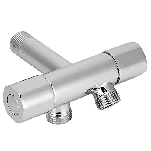 aqxreight G1/2 -Zoll -Gewinde Messing Einlass 2 Auslasswinkelventil Dreiwader Ventil Doppelgriff Doppelregler Wasserhahn aus Unabhängigem MA Winkelventile Wasser Ventil Ventilwinkel von aqxreight