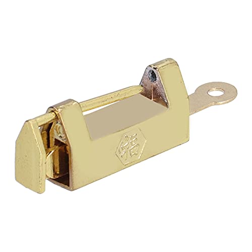 aqxreight Goldenes Antikes Messing -Vorhängeschloss Vintage Dekorationsschloss für Holzkisten Schränke und Schmuckkisten aqxreight Goldenes Antikes Messing -Vorhängeschloss Vintage Dekorationsschloss für Holzkisten Schränke und Schmuckkisten von aqxreight