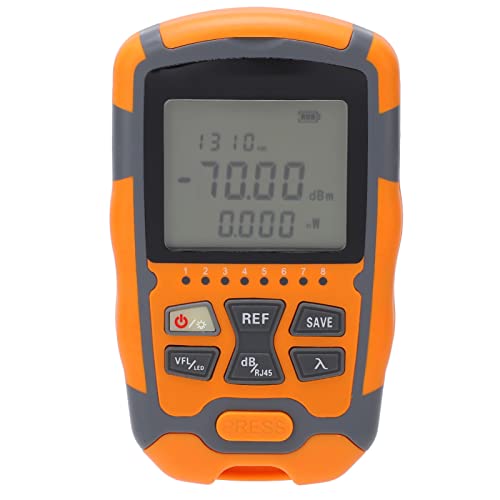 aqxreight Handheld Optical Power Meter Multifunktionales Optischer Faserkabel -Kabel -Tester mit LED Licht 50 MW und? 70 ° C. (20MW) von aqxreight