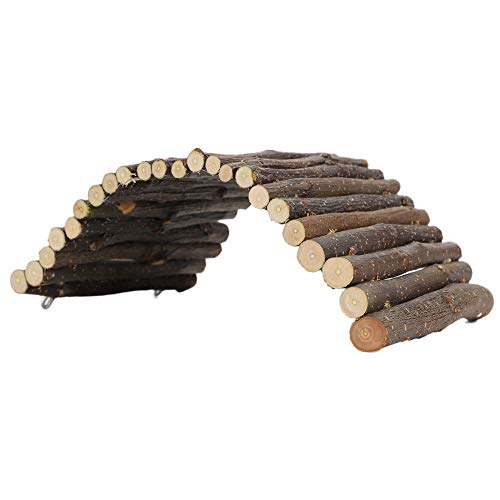 aqxreight Holzbogen B Hamster Leiter SM Anim -Haustier Accessoiresl Pet Arch Bridhamster Arch Bridhamster Leiterwaren Hamster Arch Bridgewooden Arch Bridge Der Baubogen Hilft (Medium für <30 kg Hund von aqxreight