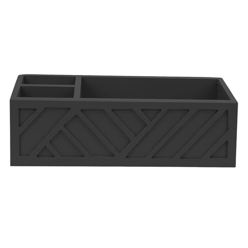 aqxreight Holzkaffeestation für Kaffee Kaffee Kaffeevorräte für Arbeitsplatten 12.6x8.46x4.92in Modern Dieses V Arbeitsplatte Organizerwood Counttop Coffee Pod (BLACK) von aqxreight
