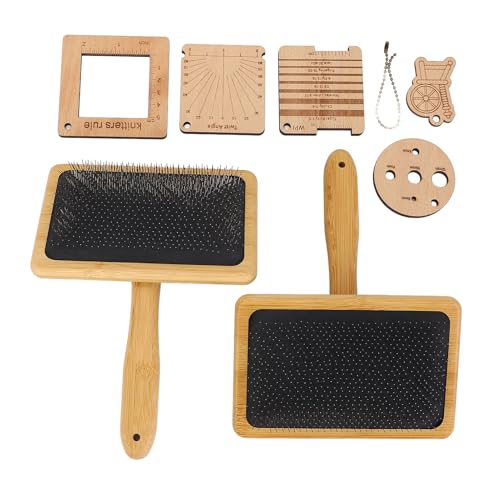 aqxreight Holzstrickmessgeräte und Wollmischwerkzeug Zum Handwerk und Tierpflege aqxreight Holzstrickmessgeräte und Wollmischwerkzeug Zum Handwerk und Tierpflege von aqxreight