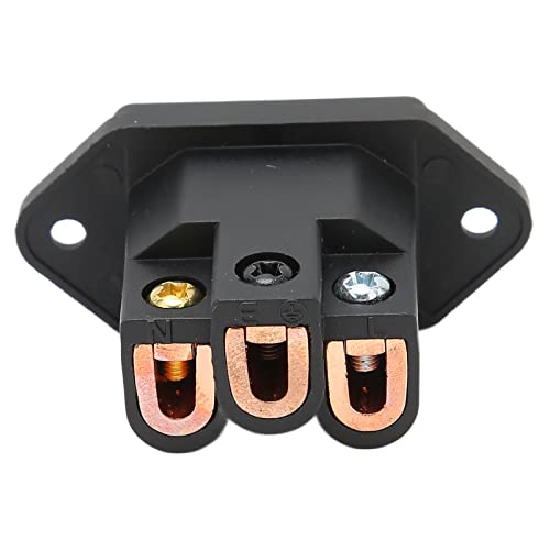 aqxreight IB70 Reiner Kupfer-IEC-Leistungssteck für Professionelle Geräte-Panel-Mount-Plug-Stecker 100-250V aqxreight IB70 Reiner Kupfer-IEC-Leistungssteck für Professionelle Geräte-Panel-Mount-Plug-Stecker 100-250V von aqxreight