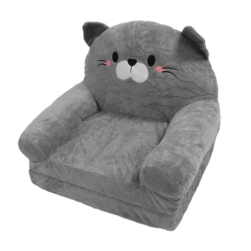 aqxreight Kids Couch Kleinkindstuhl Plüsch Niedliches Katz (2 Etagen) von aqxreight