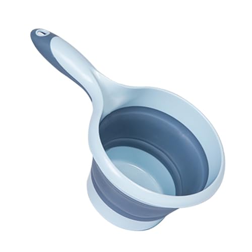 aqxreight Kompaktem Zusammenklappbarladle für Küchenbad und Außenverwaltung Einfach zu Lagern und Hängen zu Hängen (BLUE) von aqxreight