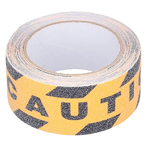 aqxreight PVC-Klebeband Nicht-Rutsch-Griff für Treppenböden und Pools in Schwarz und Gelb Hoher Sichtbarkeit von aqxreight