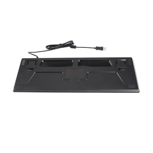 aqxreight Retro Verkabelte Gaming -mechanische Tastatur mit 104 klick -Tasten und Ergonomischem Design mit Gemischtem Licht Schwarz (Black) von aqxreight