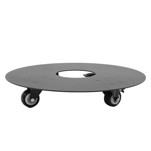 aqxreight Rolling Plant -Ständer mit Abschließbaren Rädern Kohlenstoffstahl Runden Pflanzen Dolly für den Gebrauch Im Innenbereich Im Freien (14 Zoll) von aqxreight