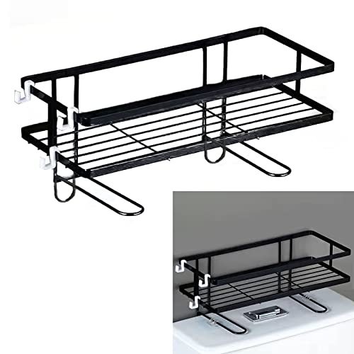 aqxreight Toilettenregal Verdickung Großer Kapazitätsnagel Installation Eisen über Toilettenbad Doppelschicht -Rack Installation DA Toiletten Shelfover Toilettenbad Organizer Batheroom Rack Over von aqxreight