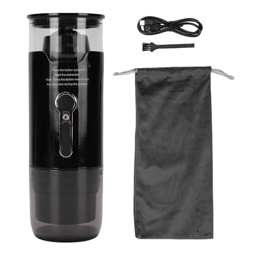 aqxreight Tragbare Vollautomatische Kaffeemaschine Elektrische Maschine Zum Reisen mit 12-V-Auto-Stromversorgung 1-Touch-Betrieb Compact Lightweight für Camping-RV-Wanderbüro von aqxreight