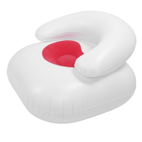 aqxreight Tragbarer Aufblasbarer Sofa Lounge Stuhl Blow -up Stuhl für Wohnzimmer Schlafzimmer Balkon Leszimmer Herzförmiges Design Rot Verleiht Raum. Raum. S Aufblasbarer Stuhlblasen Hoch (Rot) von aqxreight