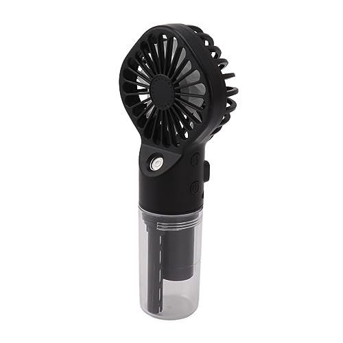 aqxreight Tragbarer Handheld -Nebel -Lüfter USB Wiederaufladbarer Spray Nebel Lüfter mit 4 Gang Speed ​​Skin Face oder Es bei C Tragbarer Handheld Fanportable FanPortable (BLACK) von aqxreight