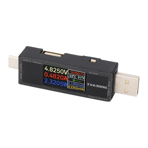 aqxreight USB-Spannungsstrom-Messgerät USB Ein Stromversand Vom Typ C für Elektronik-Digitalgeräte DC4.5-30V 0-15A-Strom Sowohl Meter Als Auch Ports C der Messung Eine USB-Überwachungszeitspannung aqxreight USB-Spannungsstrom-Messgerät USB Ein Stromversand Vom Typ C für Elektronik-Digitalgeräte DC4.5-30V 0-15A-Strom Sowohl Meter Als Auch Ports C der Messung Eine USB-Überwachungszeitspannung von aqxreight
