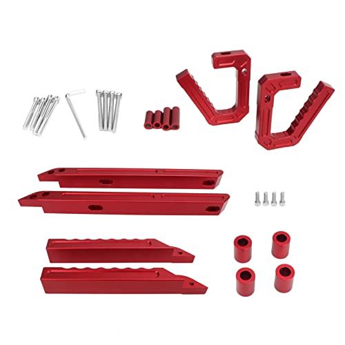 aqxreight Vordere Hintere Grabhandle Kit Grabstange Handmontage Ersatz für JK 2007 Bis 2018 Rot (Rot) von aqxreight