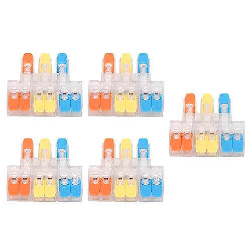 aqxreight Zuverlässiges 3-in-6-Draht-Stecker für Sichere Elektrische Spleiße 41A 450 V für 0,5-6mm2 10-20AWG-Kabel Bewertet von aqxreight
