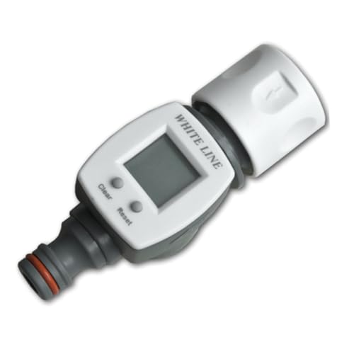 Digitaler Wasserzähler WHITE LINE LCD Wasserverbrauch Wasseruhr WASSERMENGENZÄHL von Bradas