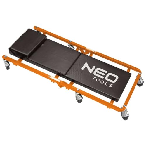 Werkstatt Rollbrett gepolstert Stahlrahm KFZ Rollbrett Rollliege Werkstattliege Montageliege von NEO TOOLS