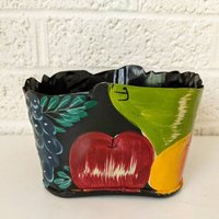 Bemalte Und Strukturierte Kaffeedose | Handbemalt Mit Obst Bemalte Und Strukturierte Kaffeedose | Handbemalt Mit Obst von archipel32