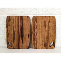 Paar Vintage Holz Schneidebretter Oder Charcuterie Serviertablett von archipel32