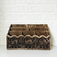 Vintage Faux Holz Schreibtisch Organizer | Lerner New York Büromülleimer Aus Kunststoff von archipel32