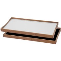 ArchitectMade - Tablett Turning Tray, 23 x 45 cm, schwarz / weiß von Architectmade