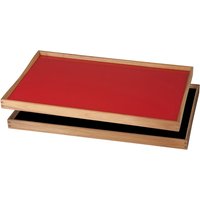 ArchitectMade - Tablett Turning Tray, 30 x 48 cm, schwarz / rot von Architectmade