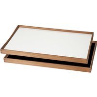 ArchitectMade - Tablett Turning Tray, 30 x 48 cm, schwarz / weiß von Architectmade