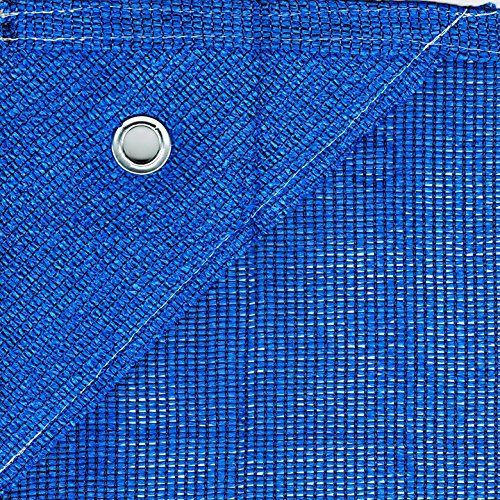 Bauzaunnetz Bauzaun Sichtschutznetz für Bauzaun 1,80m x 3,45m 150gr/m² (blau) von arkin Handelskontor