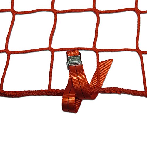 Seitenschutznetz Dachdeckerfangnetz mit angenähten GSV (2 x 5m, rot) von arkin Handelskontor