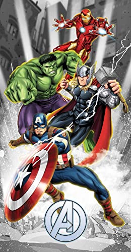 arlis Strandtuch Avengers oder Badetuch Avengers Marvel 70 x 140 cm aus Baumwolle (Handtuch Avengers) von arlis