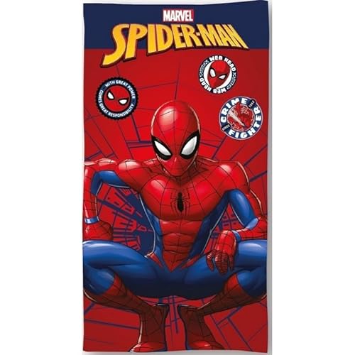 Strandtuch Spiderman oder Badetuch Spiderman, 70 x 140 cm, aus Baumwolle (Strandtuch/Spiderman) von arlis