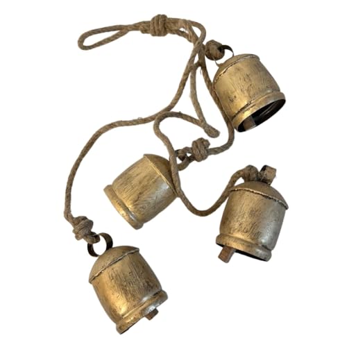 arlote 4-Teiliges Kuhglocken-Cluster Am Seil, Großes, Rustikales Vintage-Kuhglocken-Set zum Aufhängen An der Wand, Kuhglocken Aus Metall, Kuhglocken-Set arlote 4-Teiliges Kuhglocken-Cluster Am Seil, Großes, Rustikales Vintage-Kuhglocken-Set zum Aufhängen An der Wand, Kuhglocken Aus Metall, Kuhglocken-Set von arlote