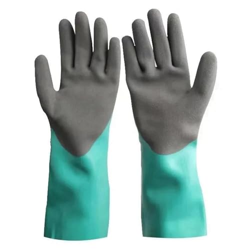 arlote Wiederverwendbare Hochleistungs-Sicherheitsarbeitshandschuhe, Saure, rutschfeste und Schnittfeste Gummihandschuhe, 2 Stück arlote Wiederverwendbare Hochleistungs-Sicherheitsarbeitshandschuhe, Saure, rutschfeste und Schnittfeste Gummihandschuhe, 2 Stück von arlote