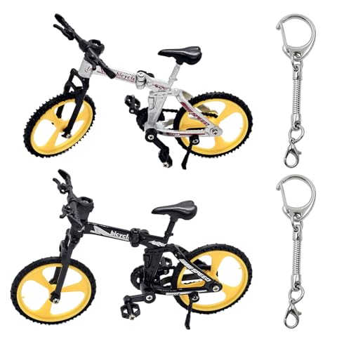 arrderly 2 Stück Fahrrad Modell Mini Fahrrad Kreative Simulation Modell Desktop Dekoration Ornamente Kinder Fahrrad Modell Spielzeug von arrderly