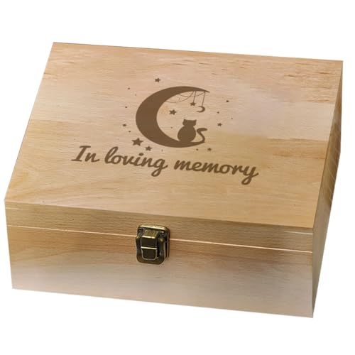 arricraft 1 Stück Erinnerungsbox Aus Holz In Loving Memory Box Mit Klappdeckel Mondkatze Dekorative Aufbewahrungsbox Versteckbox Für Fotos Briefe Jahrestage Hochzeit 19.5x24.5x10.3cm arricraft 1 Stück Erinnerungsbox Aus Holz In Loving Memory Box Mit Klappdeckel Mondkatze Dekorative Aufbewahrungsbox Versteckbox Für Fotos Briefe Jahrestage Hochzeit 19.5x24.5x10.3cm von arricraft
