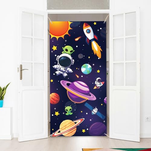 arricraft 1 x Weltraumabenteuer Polyester Türabdeckung Astronauten Planeten Raketen Hintergrund Banner Tür Veranda Schild Fotografie Hintergrund für Schule Veranda Home Decor Zubehör arricraft 1 x Weltraumabenteuer Polyester Türabdeckung Astronauten Planeten Raketen Hintergrund Banner Tür Veranda Schild Fotografie Hintergrund für Schule Veranda Home Decor Zubehör von arricraft