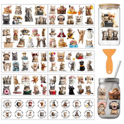 arricraft 10 Stück Lustiges Katzenmotiv PVC Transferaufkleber Für Tassen Buntes Katzenmuster UV Wasserdichtes Tassenaufkleber Set Für 16 Oz Gläser Fenster Home Cup Druckdekoration arricraft 10 Stück Lustiges Katzenmotiv PVC Transferaufkleber Für Tassen Buntes Katzenmuster UV Wasserdichtes Tassenaufkleber Set Für 16 Oz Gläser Fenster Home Cup Druckdekoration von arricraft