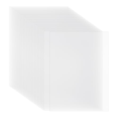 arricraft 50 Stück Schrumpffolien Rechteckiger BOPS Film Blanker Schrumpfkunstfilm Papier Für Die Herstellung von DIY Schmuck Und Zum Zeichnen 20x14.6cm (7.9x5.7 Zoll) von arricraft