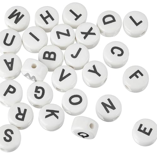 arricraft 52 Stück Buchstaben Keramikperlen Flache Kreisförmige Buchstaben Abstandsperlen Handgefertigtes Buchstabenperlen Set Wird Zur Schmuckherstellung Verwendet. DIY Freundschaftsarmband Zubehör. arricraft 52 Stück Buchstaben Keramikperlen Flache Kreisförmige Buchstaben Abstandsperlen Handgefertigtes Buchstabenperlen Set Wird Zur Schmuckherstellung Verwendet. DIY Freundschaftsarmband Zubehör. von arricraft