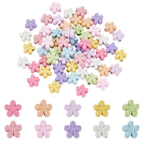 arricraft 60 Stück 10 Farben Zinklegierung Zufällige Mehrfarbige Fünfblättrige Blumenperlen Metall Emaille Abstandshalter Mit Blumenmotiv Lose Perlen Für Valentinstag Freundschaftsarmbänder Halsketten arricraft 60 Stück 10 Farben Zinklegierung Zufällige Mehrfarbige Fünfblättrige Blumenperlen Metall Emaille Abstandshalter Mit Blumenmotiv Lose Perlen Für Valentinstag Freundschaftsarmbänder Halsketten von arricraft