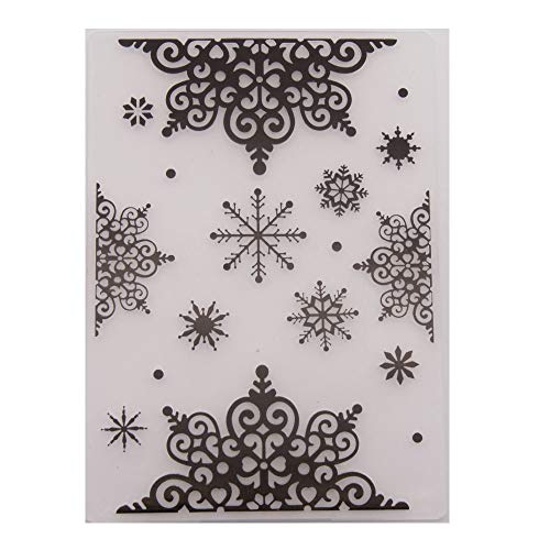 arriettycraft Weihnachten Schneeflocken Kunststoff Präge Ordner für Scrapbook DIY Album Karte Werkzeug Kunststoff Vorlage Ordner von arriettycraft