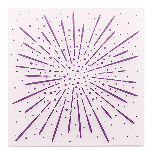 arriettycraft Feuerwerk Hintergrund Kunststoff Präge Ordner für DIY Kartenherstellung Dekoration Schablone Scrapbooking Werkzeuge von arriettycraft