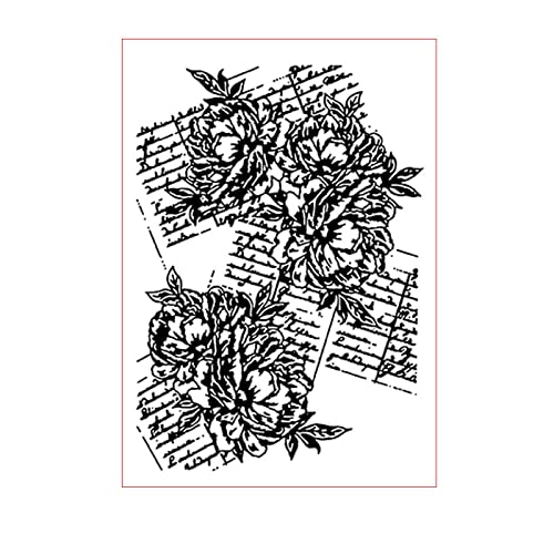 arriettycraft Blumen Hintergrund Floral Kunststoff Prägeschablone Ordner für Sammelalbum DIY Album Karte Werkzeug Kunststoff Vorlage Ordner von arriettycraft