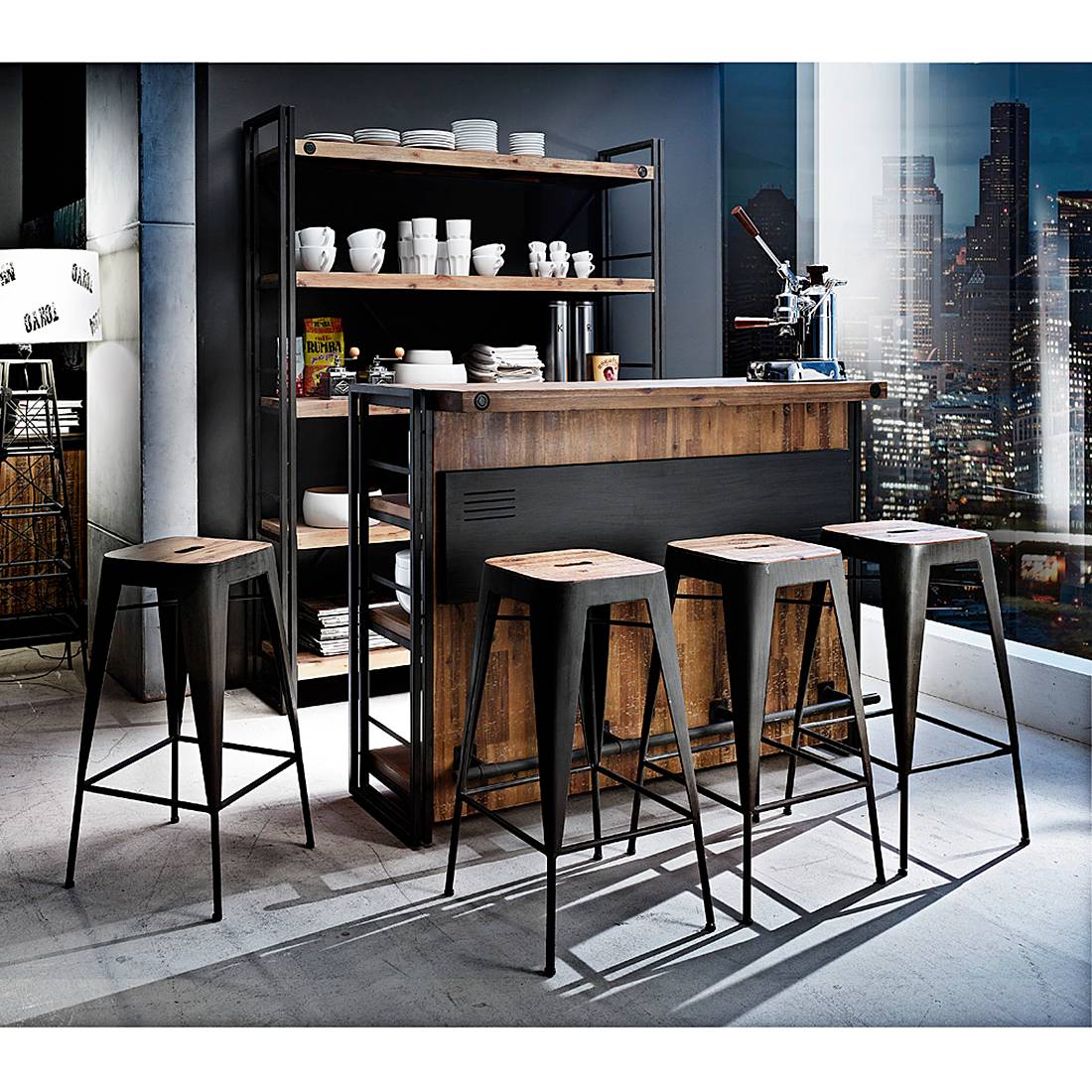 home24 Barhocker 2er-Set 40 x 70 x 40cm home24 Barhocker 2er-Set 40 x 70 x 40cm von home24