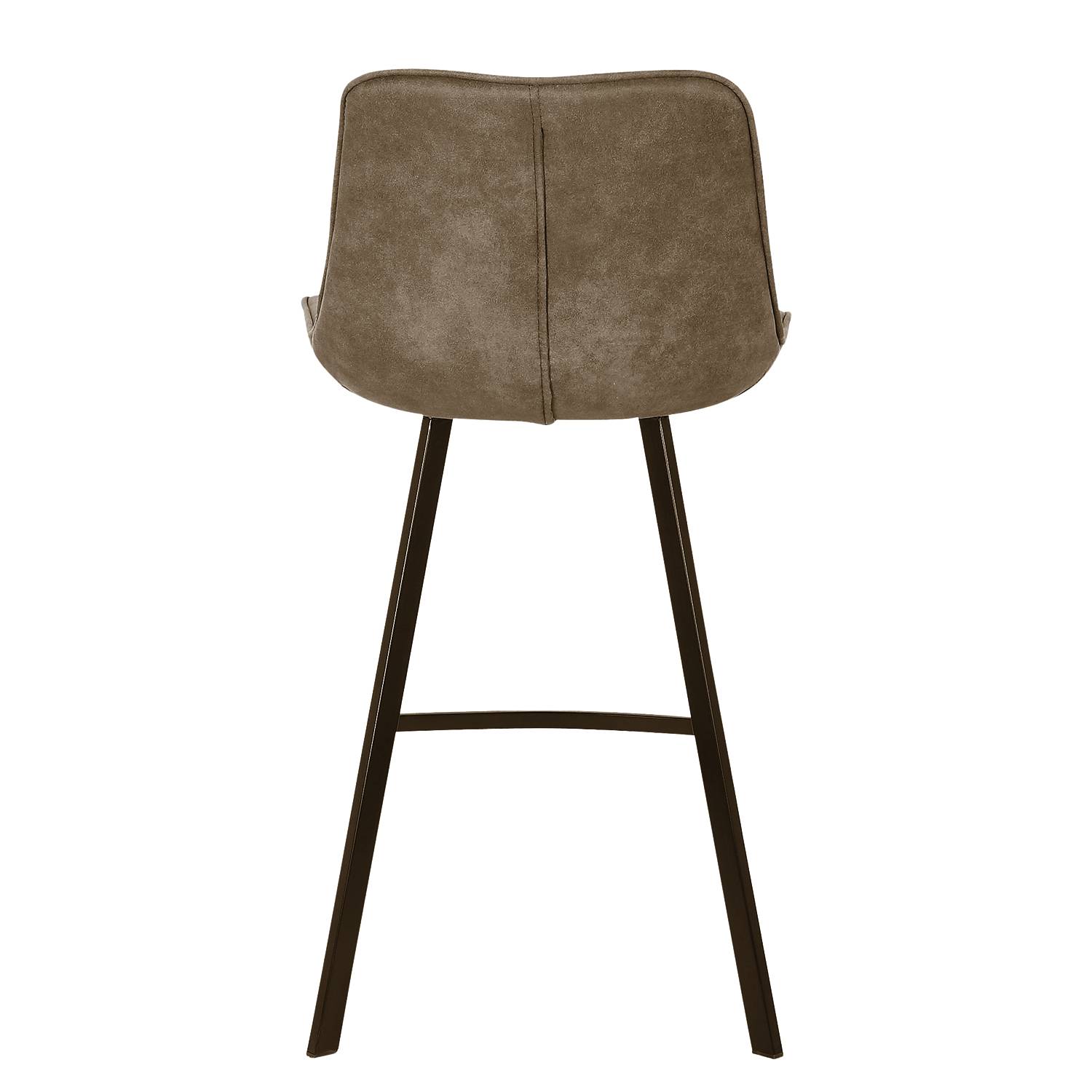 home24 Barstuhl Epra (2er Set) 51 x 95 x 52cm Vintage Schlamm von home24