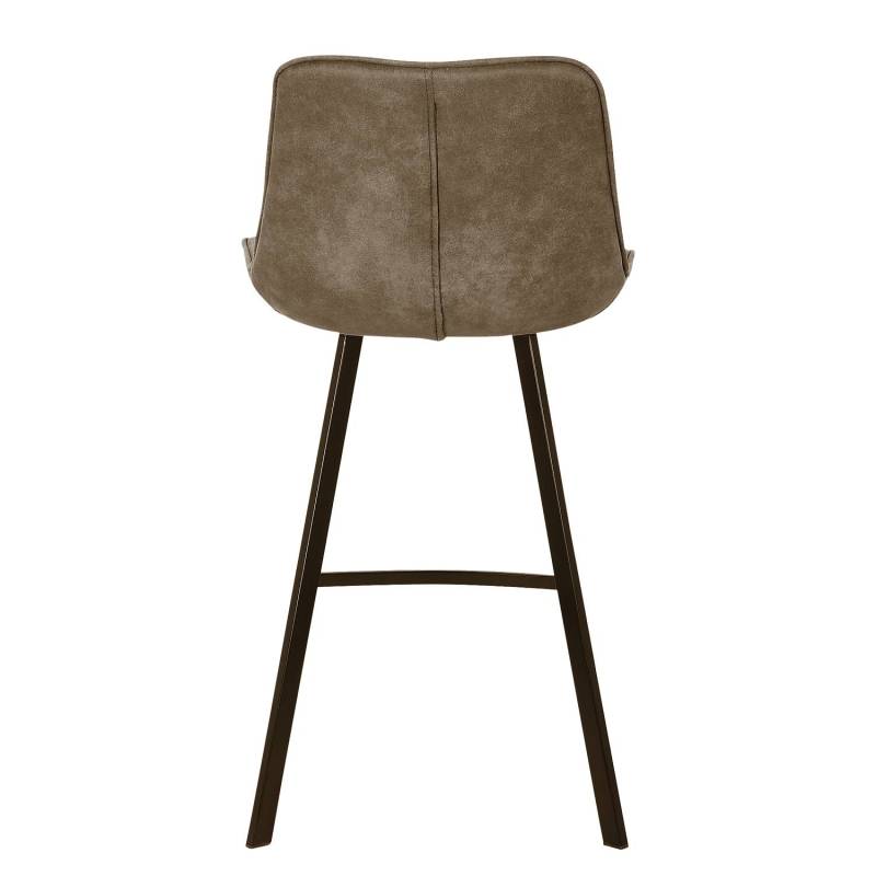home24 Barstuhl Epra (2er Set) 51 x 95 x 52cm Vintage Schlamm von home24
