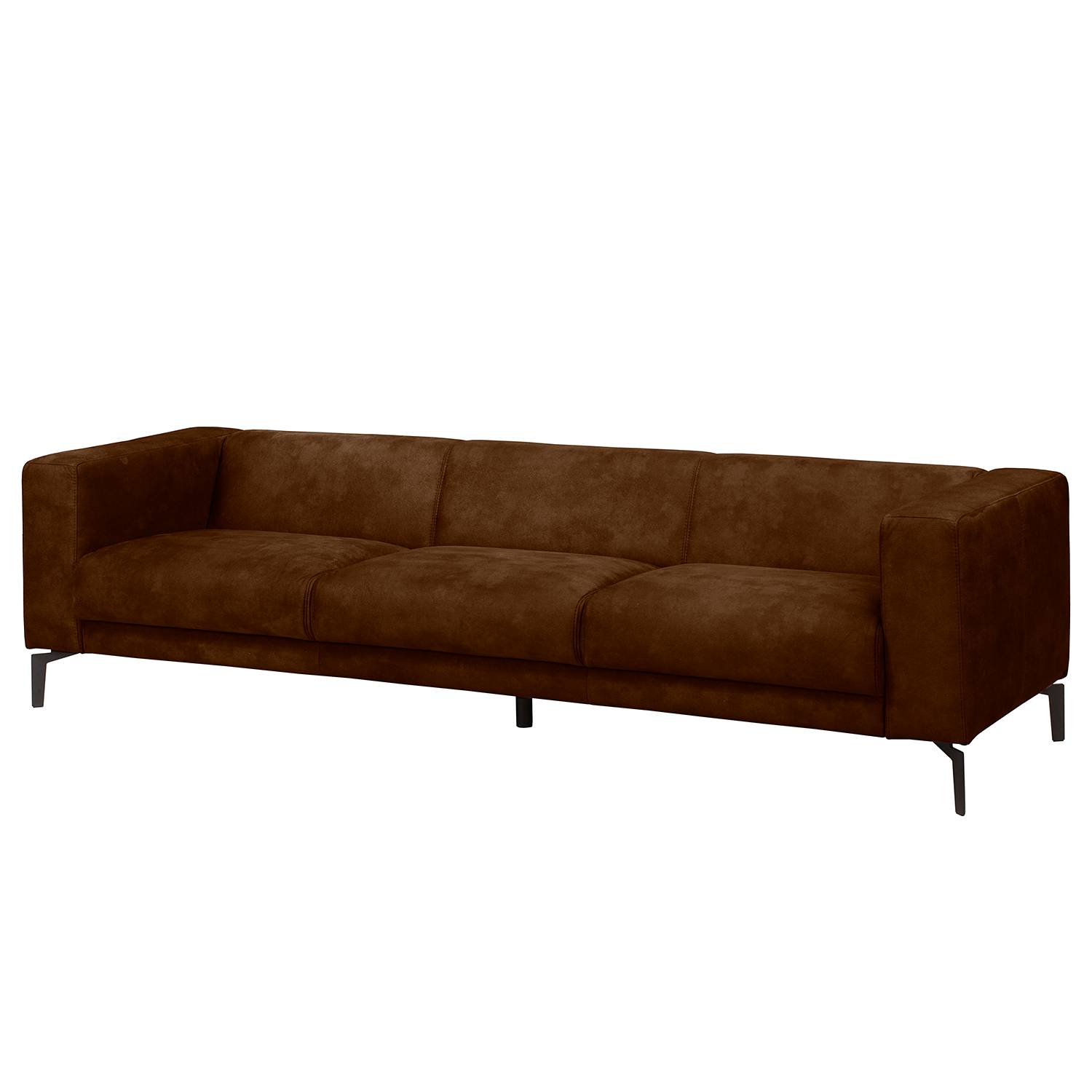 ars manufacti Bigsofa LaBelle Kaffeebraun Microfaser 250x65x82 cm von ars manufacti