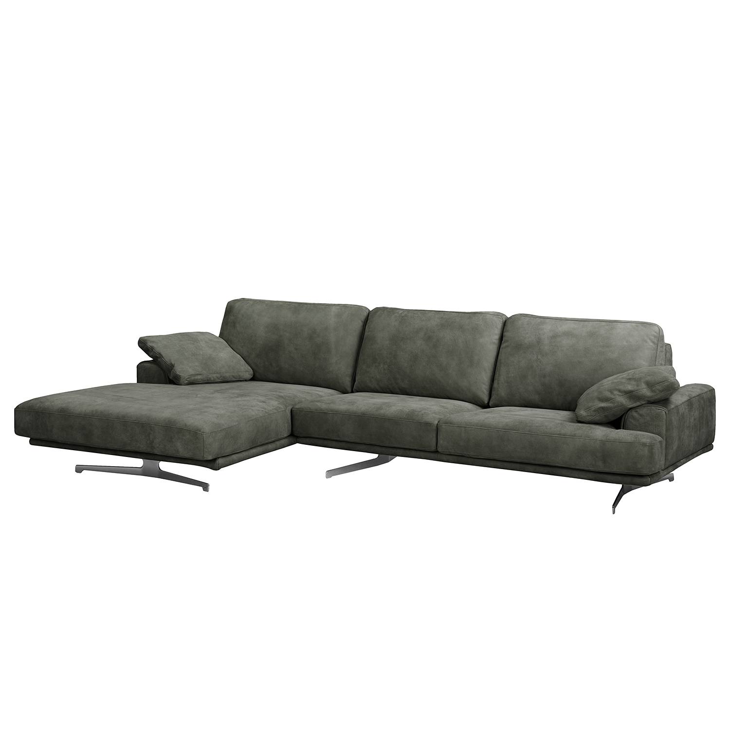 ars manufacti Ecksofa Hendra I Anthrazit Echtleder 305x86x170 cm von ars manufacti