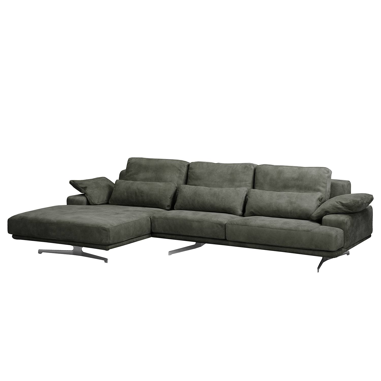 ars manufacti Ecksofa Lurrip I Anthrazit Echtleder 315x86x170 cm von ars manufacti