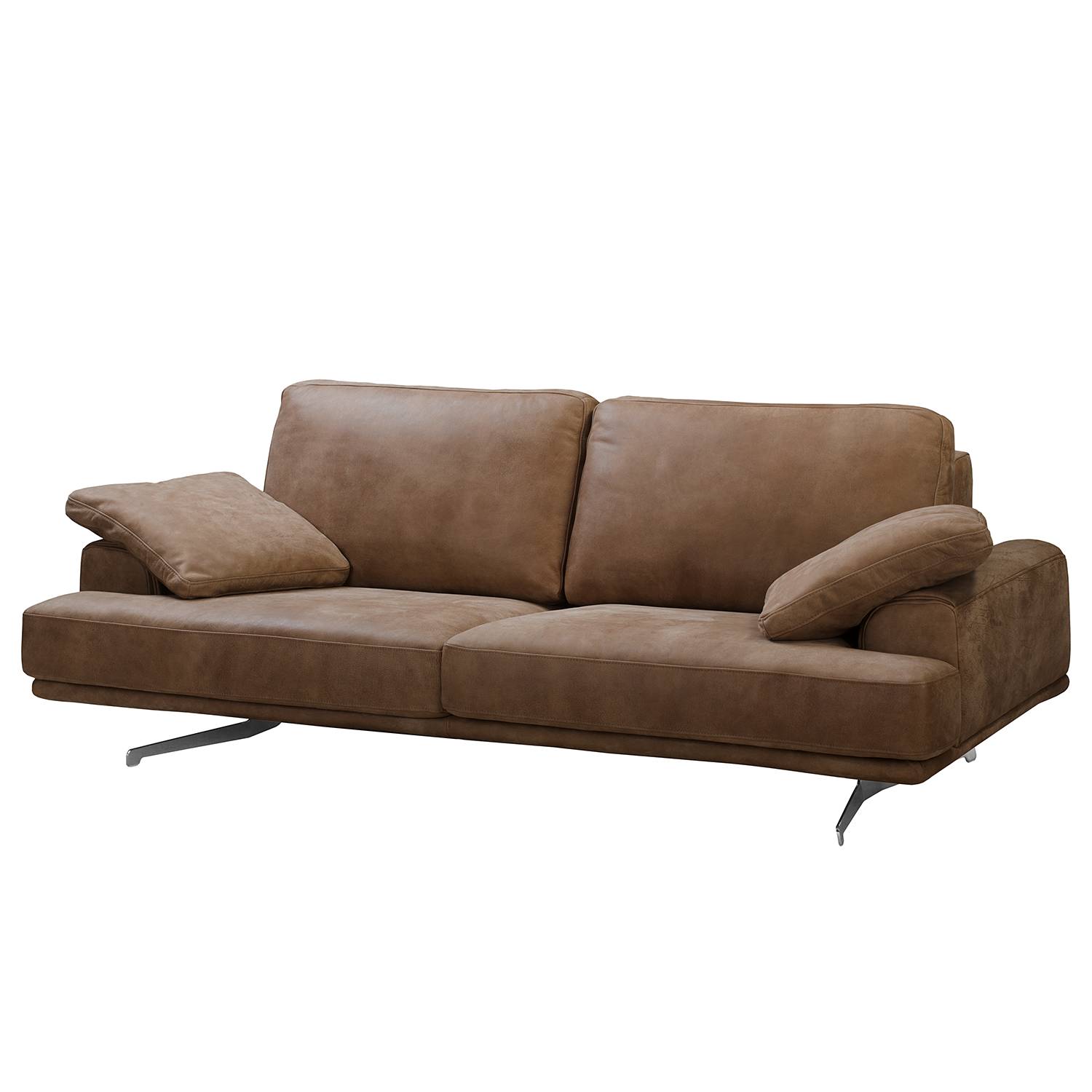 ars manufacti Sofa Hendra I 2-Sitzer Braun Echtleder 220x86x109 cm von ars manufacti